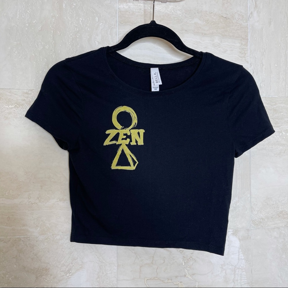 Bella + Canvas Crop Top Yoga Zen Graphic